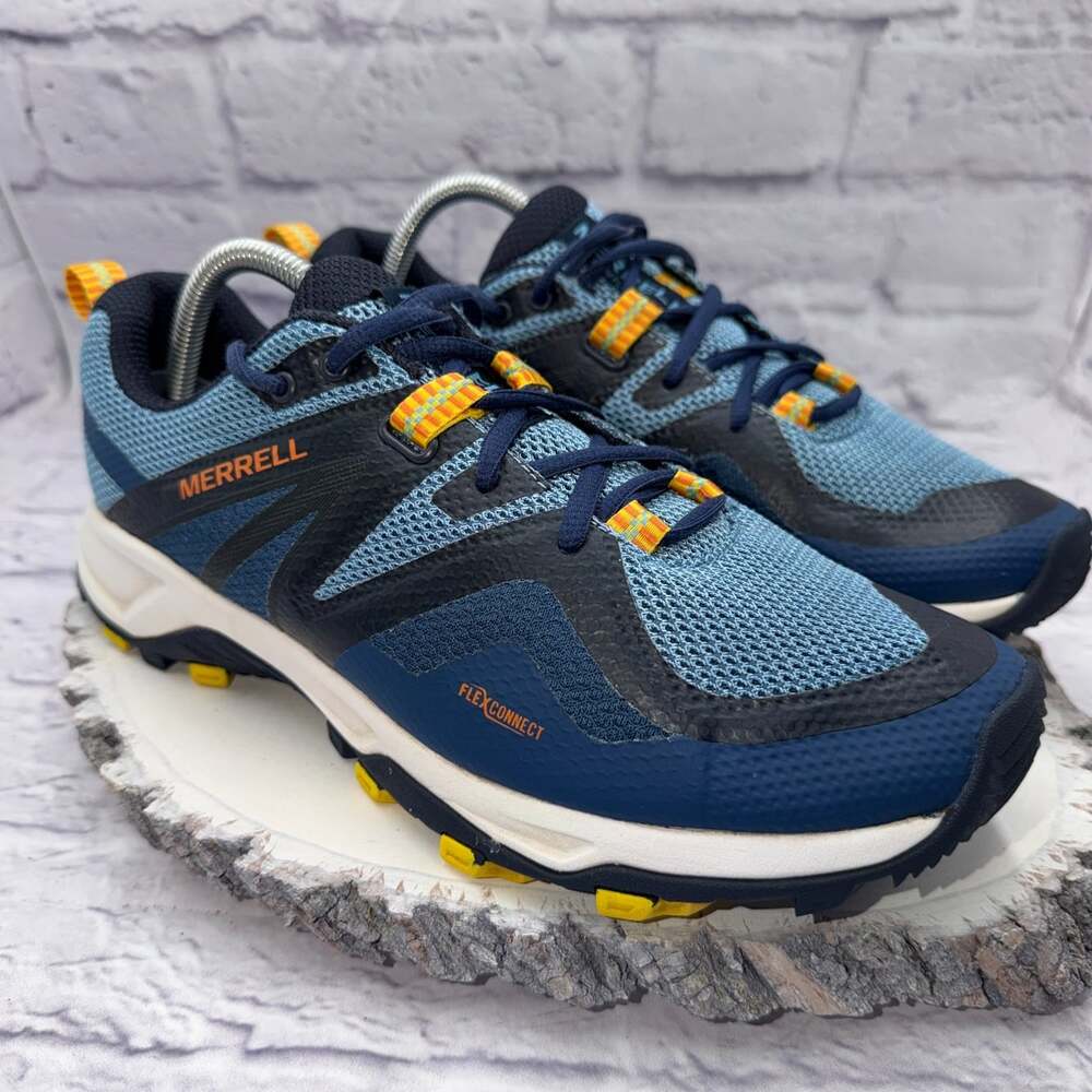 Merrell Men's MQM Flex 2 GTX Hiking Shoes Size 10 Blue Orange Yellow J036313